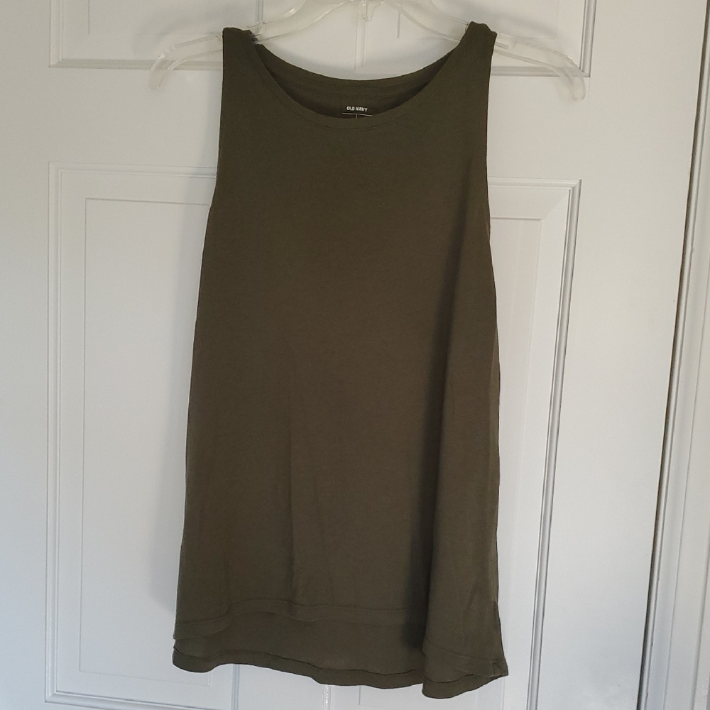 Old Navy Olive Tank Top Sz L